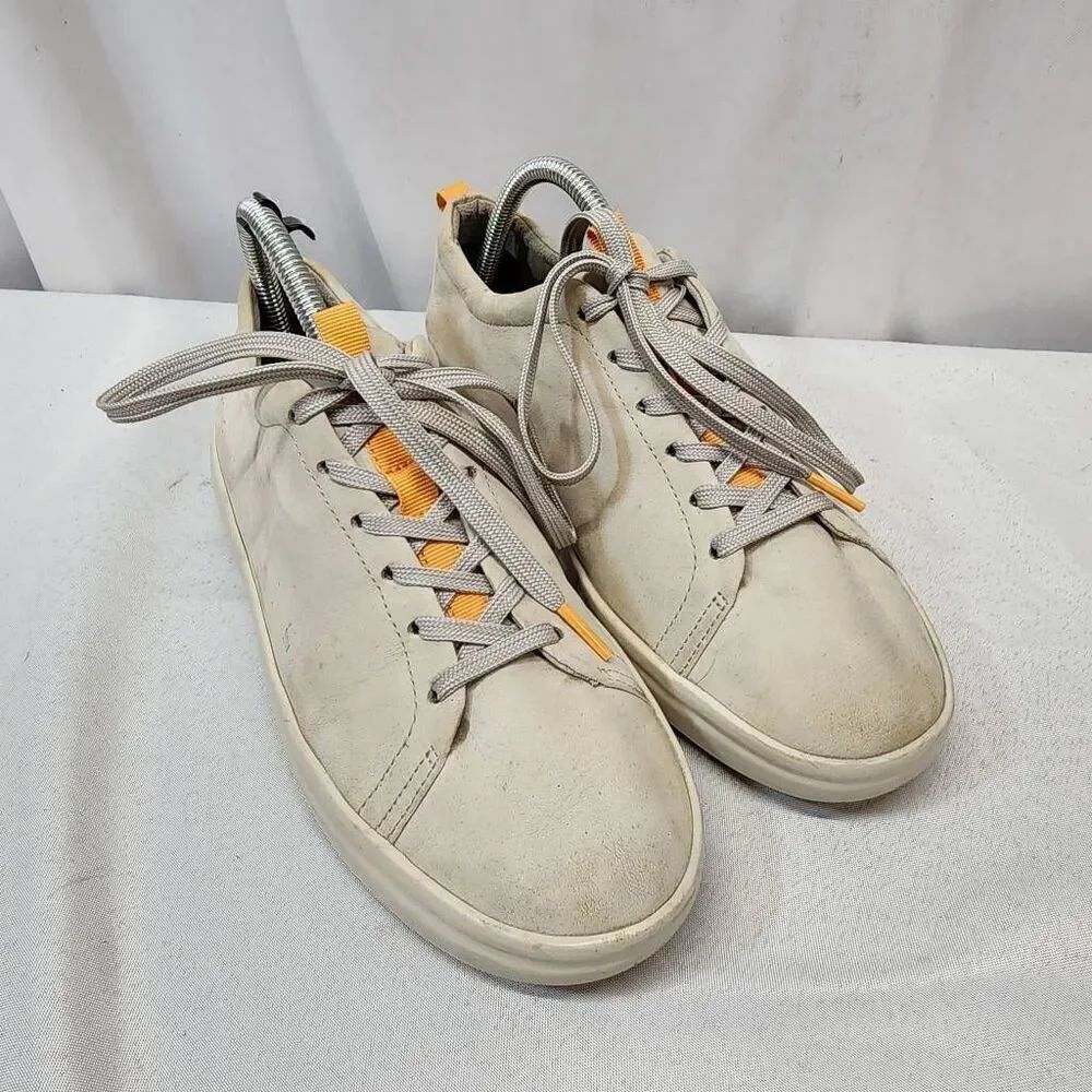 Vionic Womens 9 Paisley Trainer Lace Up Sneakers Gray Nubuck Leather Shoes